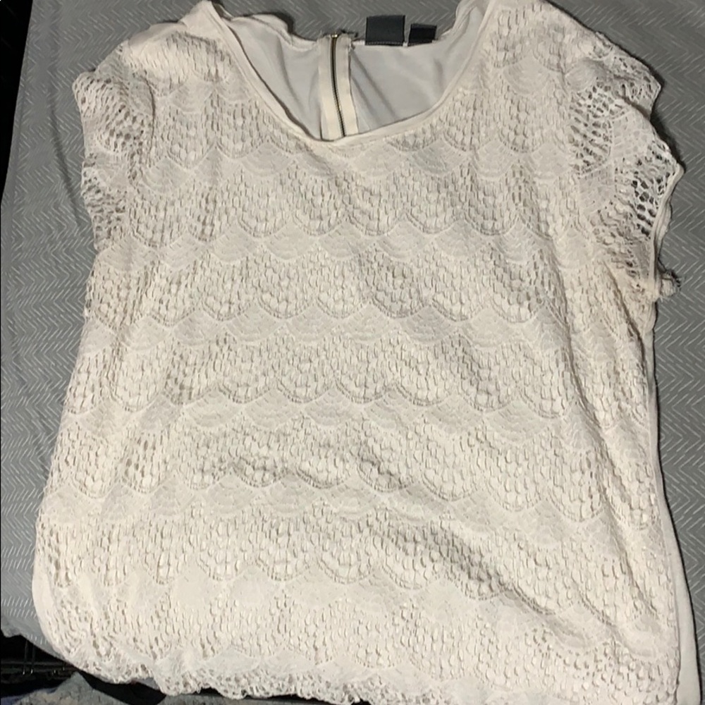 Crocheted lace top